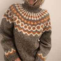 Viviana | Vintage Islandpullover – Khaki