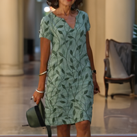 Avery | Zeitloses Kleid mit Bauchkontrolle – Grün