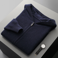 Dennis™ - Luxuriöser Casual-Hoodie – Dunkelblau