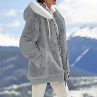 Petra™ | Winterjacke mit Kapuze – Grau