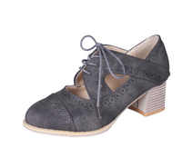 MABEL | Stilvolle Orthopädische Vintage-Schuhe – Grau