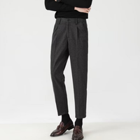 Stoffhose für Herren - Elegante Pleated Freizeithose für den Sommer – Grau