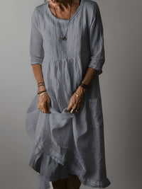 Zaria - Softtouch-Maxikleid – Grau