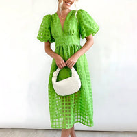 Beatrice | Elegantes Sommerkleid – Grün