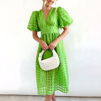 Julia - Elegantes Sommerkleid – Grün