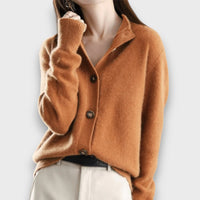 Amira – Eleganter Cardigan – Orange