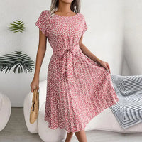 Heidi-Mode | Damen Freizeit Midi Kleid – Rosa
