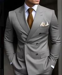 Herren Slim Fit Hochzeitsgast Anzug | Zweiteiler – Grau