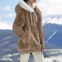 Petra™ | Winterjacke mit Kapuze – Braun