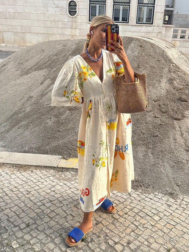 Ayda - Leinen Sommerkleid
