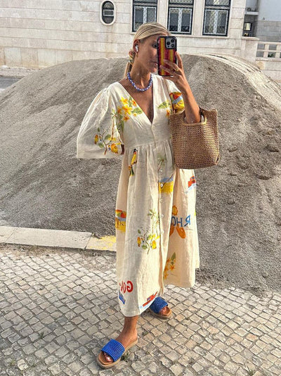 Ayda - Leinen Sommerkleid
