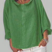 Kadia | Lockere Bluse mit langen Ärmeln – Grün