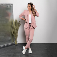 Amber Classy 2-teiliges Set - Ein schicker 2-teiliger Anzug für die moderne und anspruchsvolle Frau – Rosa