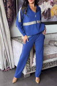 NATASCHA - ELEGANTES ZWEITEILIGES SET – Blau