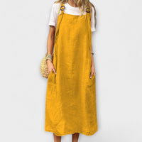 Mirta Denim Overalls – Gelb