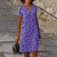 Avery | Zeitloses Kleid mit Bauchkontrolle – Lila