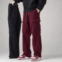 Mara | Bequeme Cargo Sweats für Herren Stil – Bordeaux