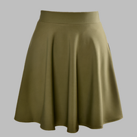 Abby Rock | Sommerlicher Minirock für Damen – Khaki
