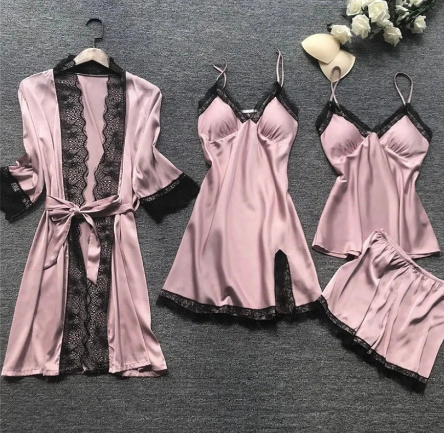 Sarina - Satin-Pyjama-Set