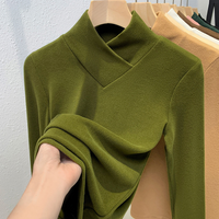 Christel™ - Elegantes Rollkragenhemd – Grün