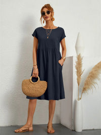 Margo | Taschen Kleid – Marine