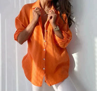 Adela - Frühling-Sommer-Bluse – Orange