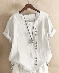 Sandra - Zeitlos elegante Bluse – Weiß