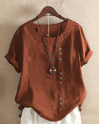 Sandra - Zeitlos elegante Bluse – Braun