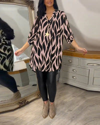 Vicky - Lässige Bluse mit leichtem Stoff – Rosa