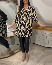Vicky - Lässige Bluse mit leichtem Stoff – Schwarz