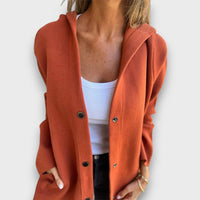 Lurea – Elegante Kapuzenjacke – Dunkelorange