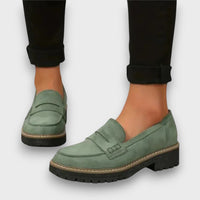 Elandra – Ortopädische Loafer – Grün