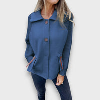 Lunaris – Jacke mit Kontrastärmeln – Marine