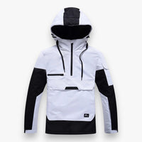 Snowboardjacke für Herren und Damen im Anorak-Stil – Weiß