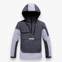 Snowboardjacke für Herren und Damen im Anorak-Stil – Grau