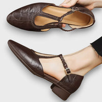 Elaris – Ortopädische Mary-Jane-Schuhe – Braun