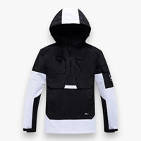 Snowboardjacke für Herren und Damen im Anorak-Stil – Schwarz
