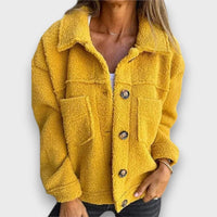 Yarila – Kuschelige Jacke – Gelb