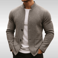 Vornick - Strukturierter Strickblazer – Grau