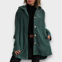 Corvianne – Lässige Kapuzenjacke – Grün