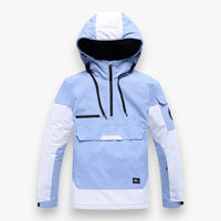Snowboardjacke für Herren und Damen im Anorak-Stil – Blau
