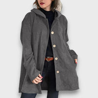 Corvianne – Lässige Kapuzenjacke – Grau