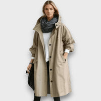 Lurea – Eleganter Regen-Trench – Braun