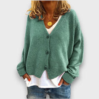 Shamira – Strick-Cardigan – Seeblau