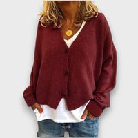 Shamira – Strick-Cardigan – Kastanienbraun