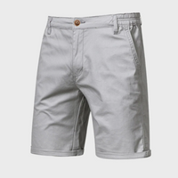 Kurze, Weite Shorts mit Seitentaschen für Herren | Ideal für den Sommer – Hellgrau