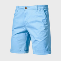 Kurze, Weite Shorts mit Seitentaschen für Herren | Ideal für den Sommer – Hellblau