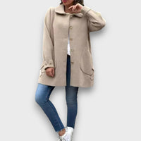 Arlina – Klassischer Mantel – Apricot