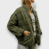 Merelle – Gestepptes Übergangsjacke – Dunkelgrün