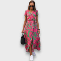 Liorah – Wickelkleid mit Sommercharme – Hellrosa